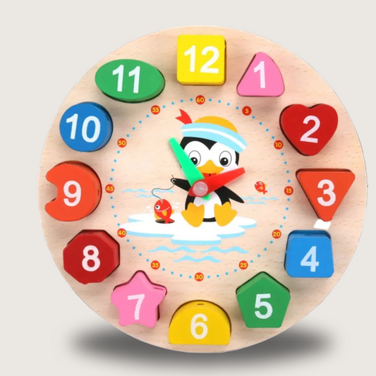 Animal Fun Learning Clock Puzzle