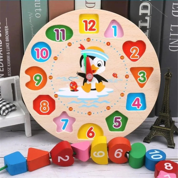 Animal Fun Learning Clock Puzzle